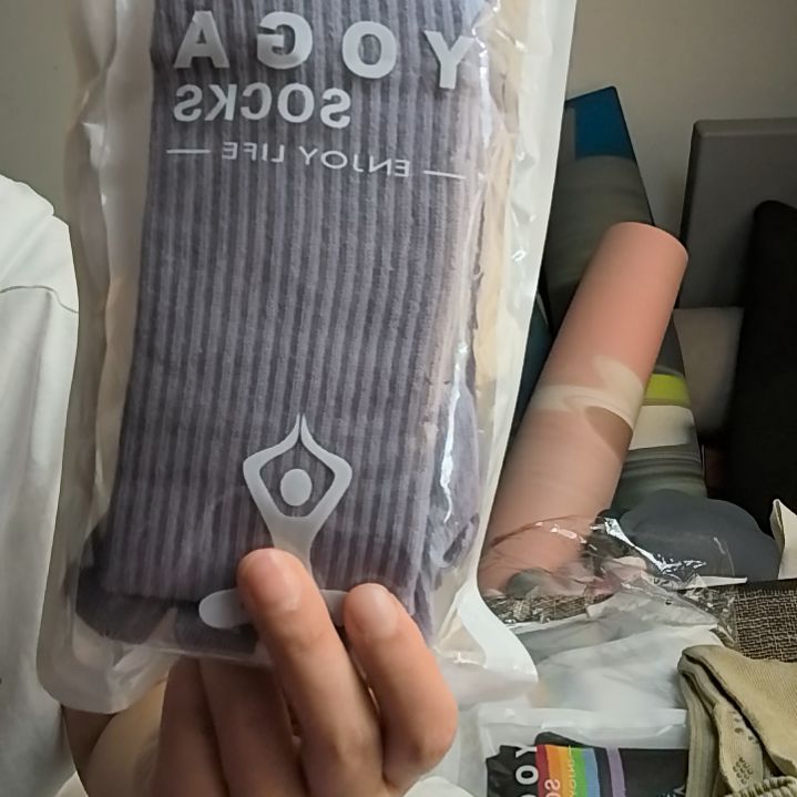 星***彤天然橡胶紫色长筒袜子一双