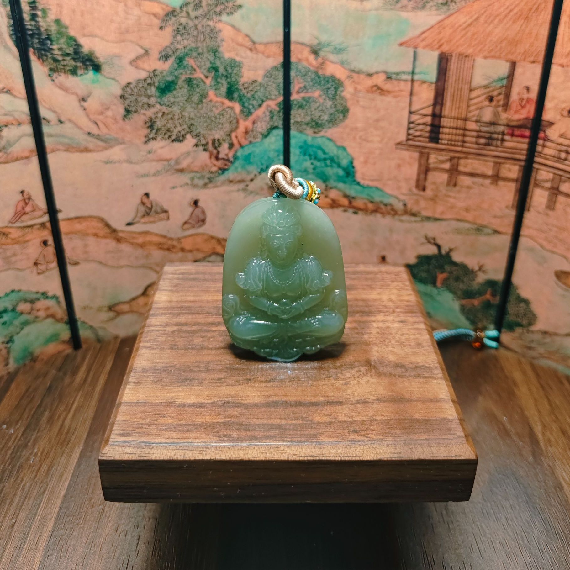 W和田玉观音吊坠0244