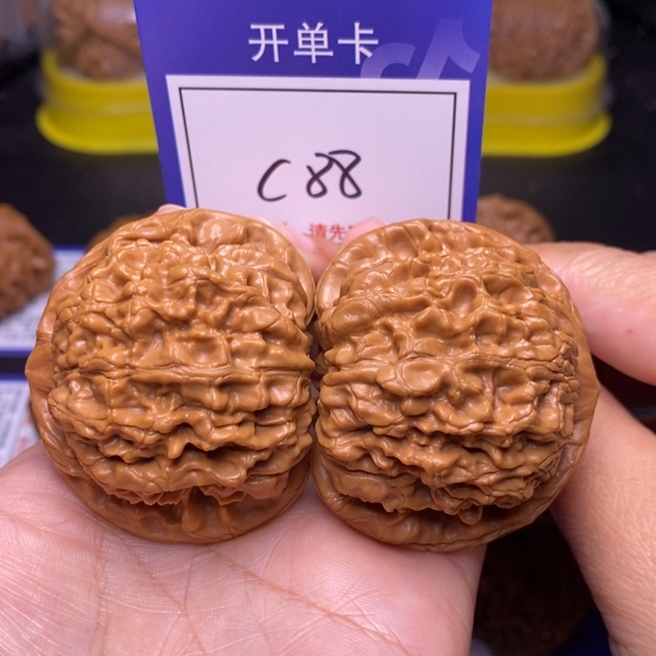 文玩核桃把件49全品官帽c88