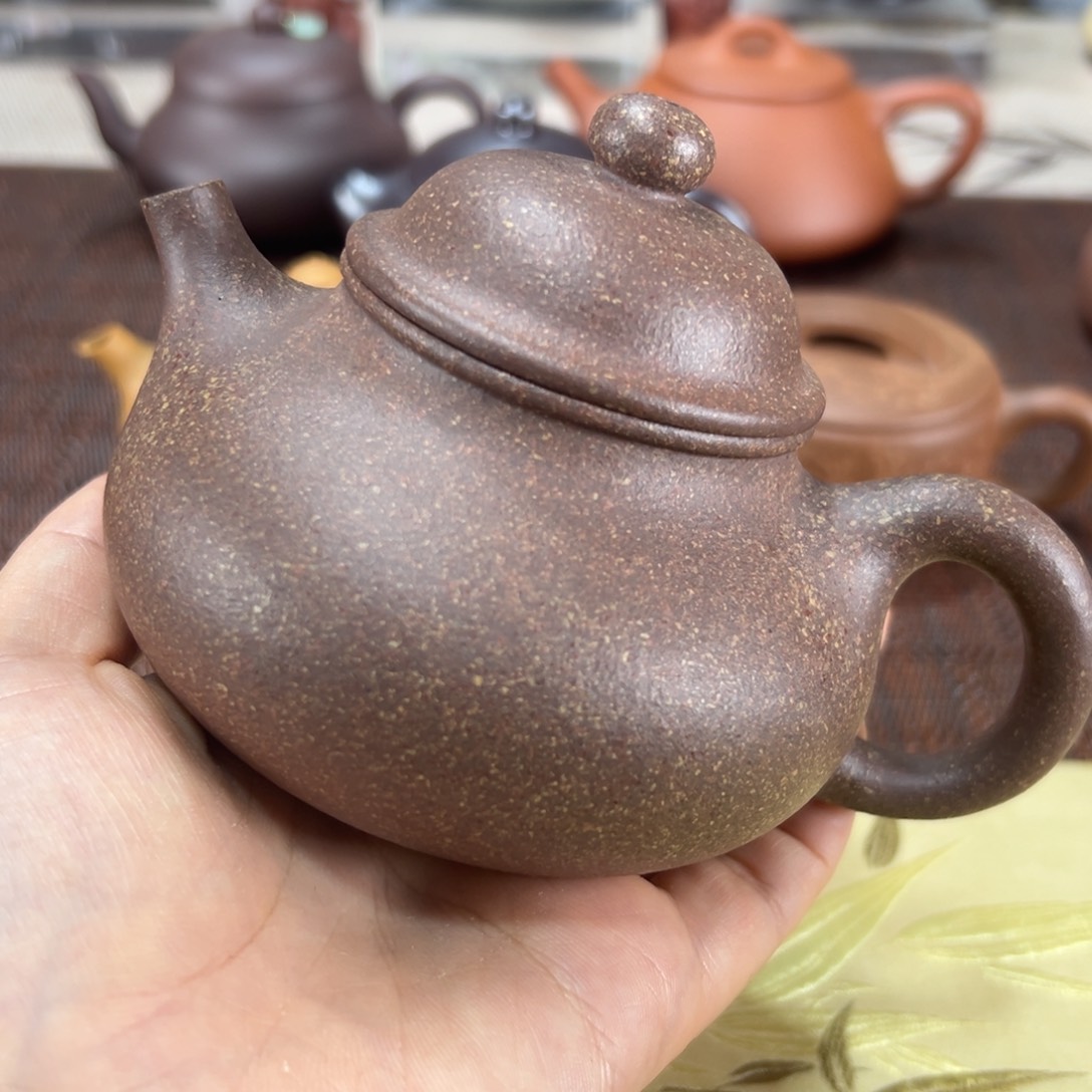 茶壶紫砂红降坡高温