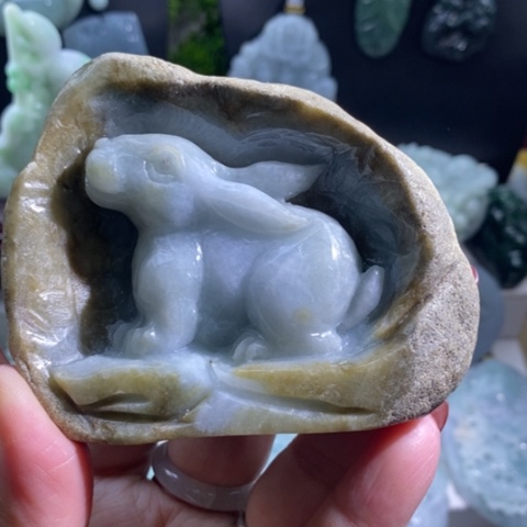 【闪购商品】颈饰未镶嵌翡翠兔