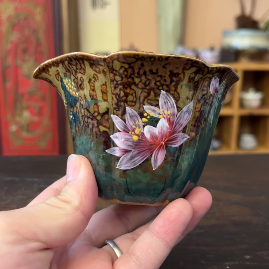 柴烧手工手绘陶瓷