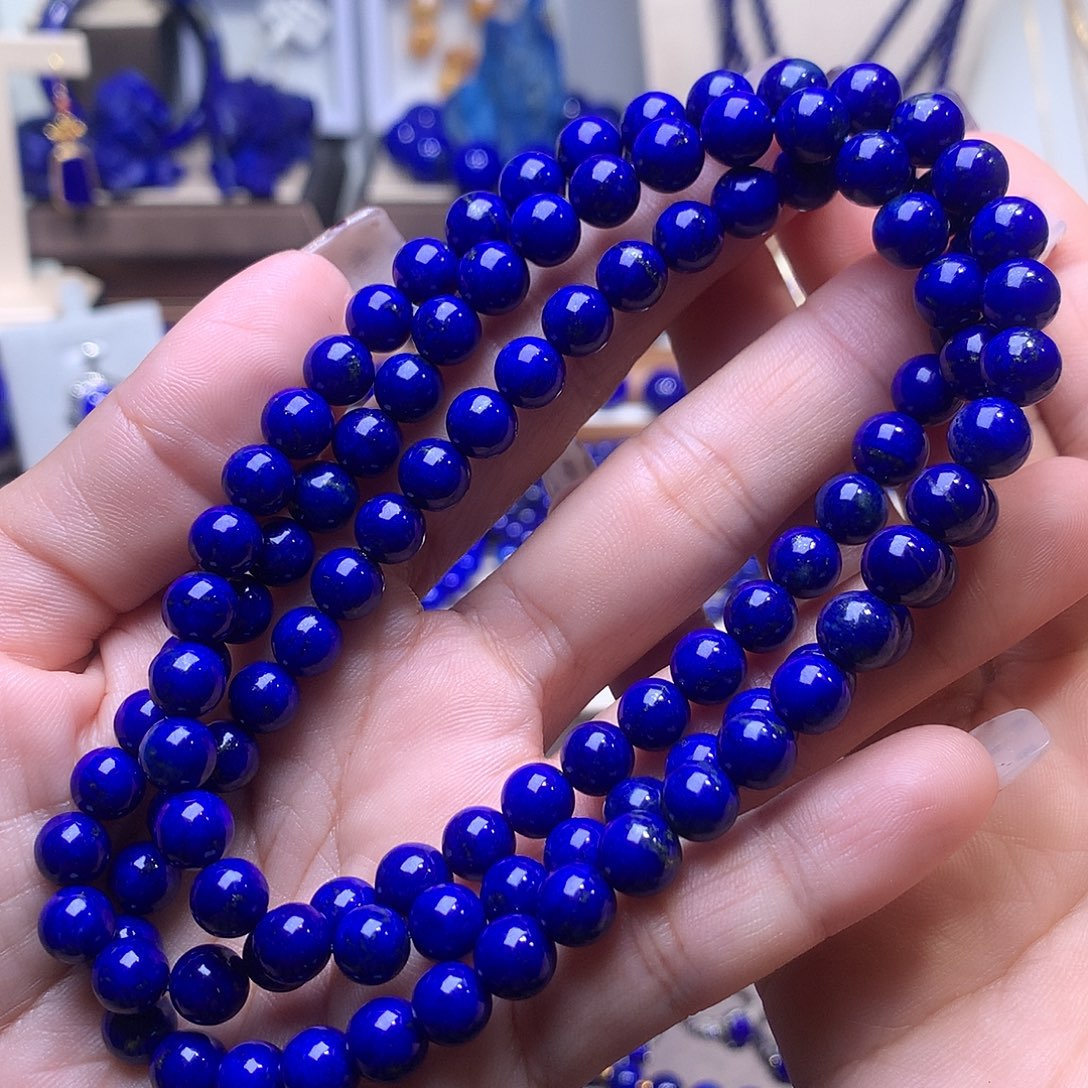 青金石未镶嵌7.5m长链