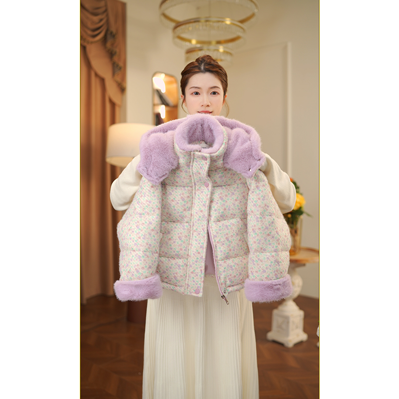 女童棉服2025新款棉服洋气外套冬季加厚中大童儿童冬装棉袄3860