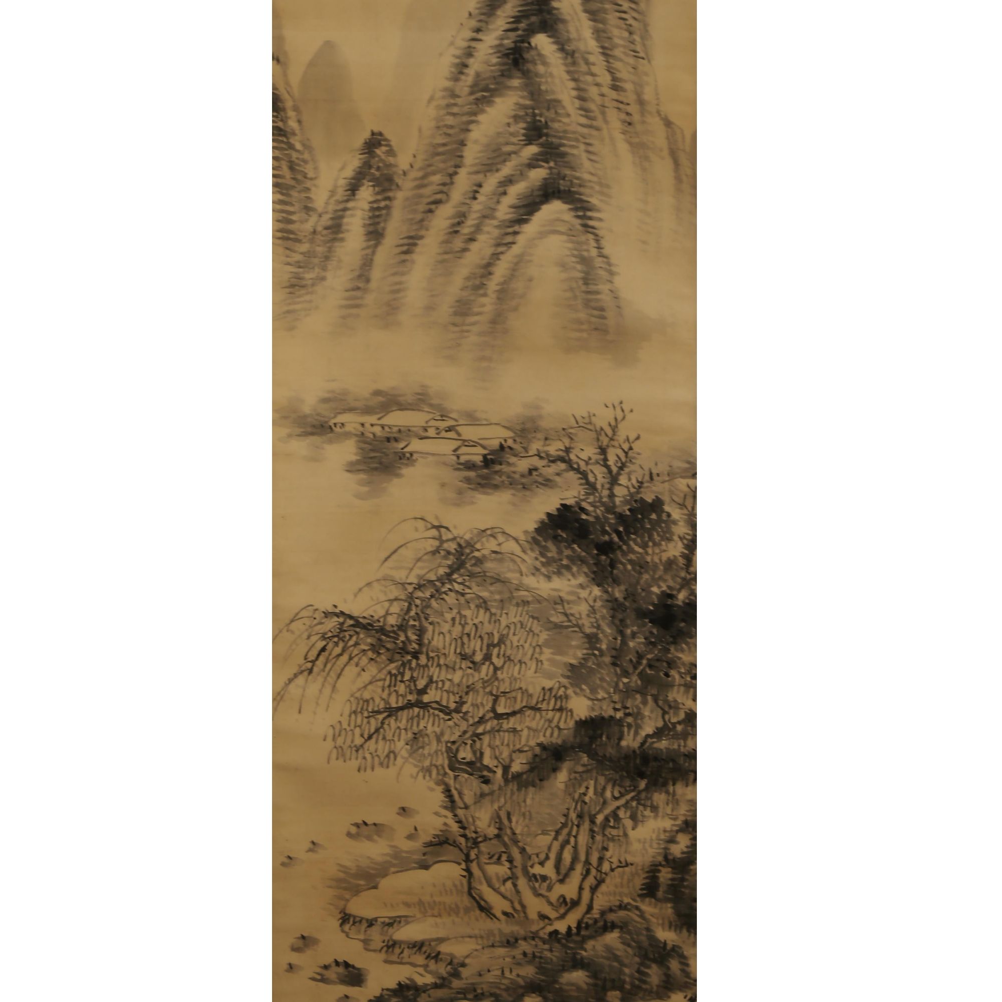 【辽拍】V240318-1-09《山水》（3.6平尺) 纸本镜片 ws1224