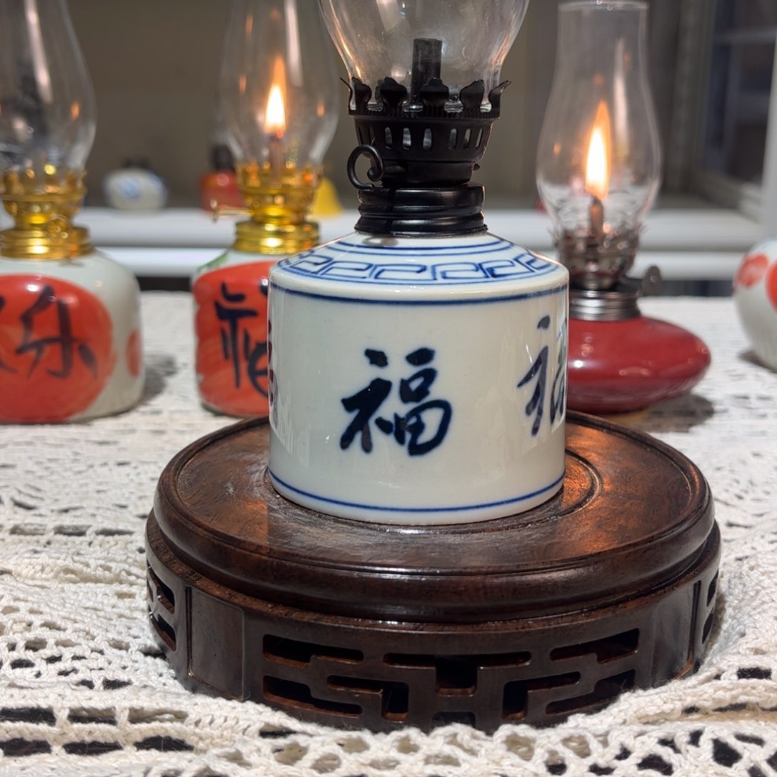 摆件景德镇陶瓷香薰灯