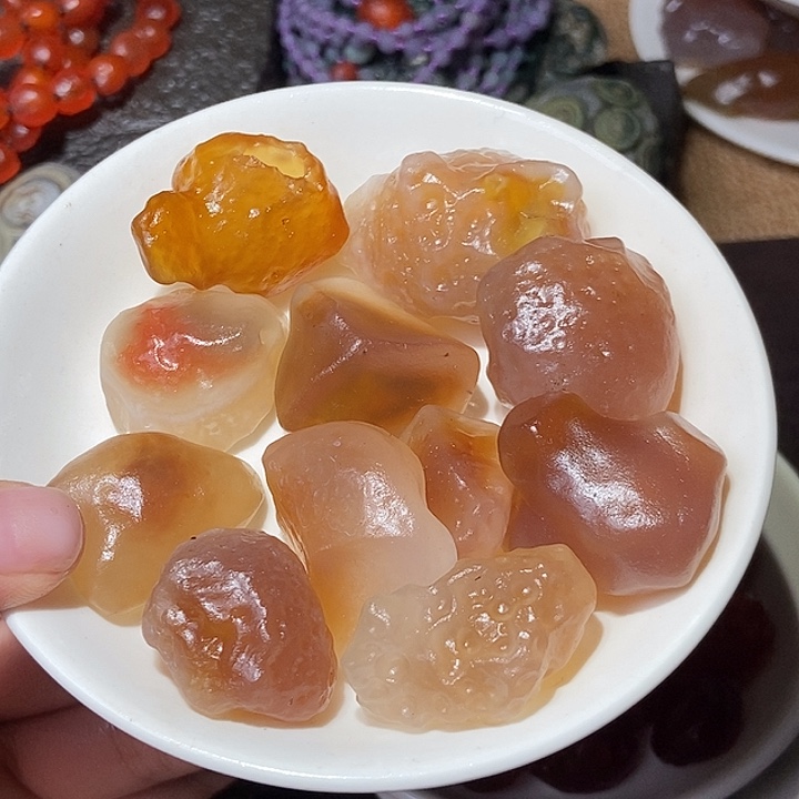 玛瑙/玉髓珠宝半成品未镶嵌凡**乐