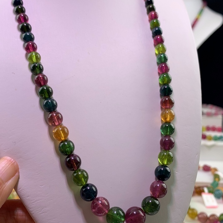 双色碧玺手链未镶嵌