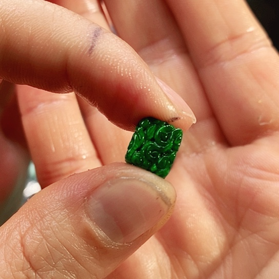 翡翠未镶嵌手链挂件