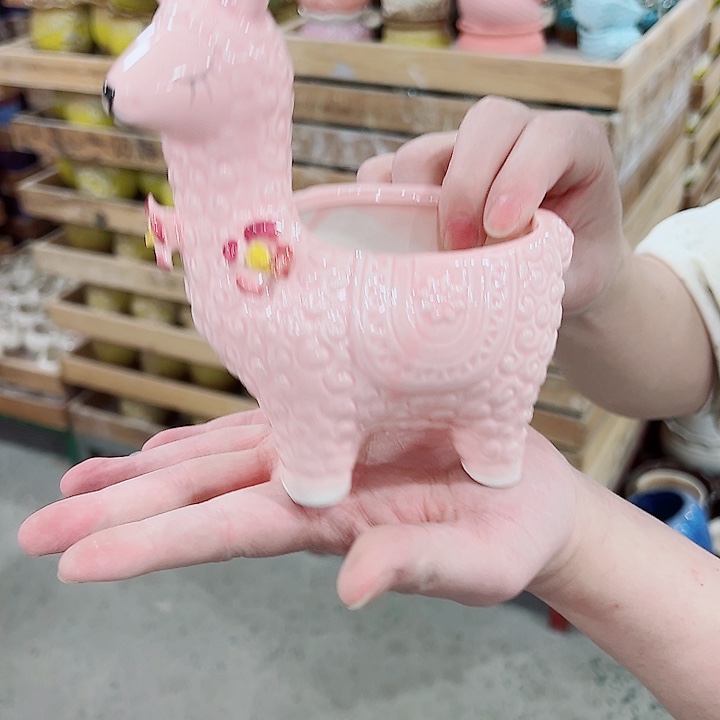 有孔，凑单福利满10元发货陶瓷多肉花盆！