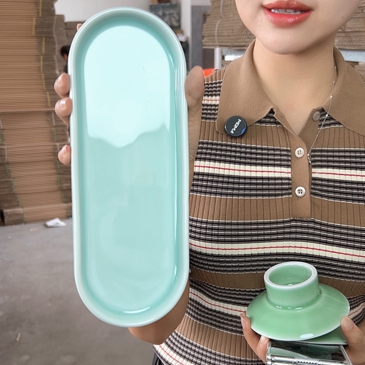 龙泉云间青瓷小米茶器
