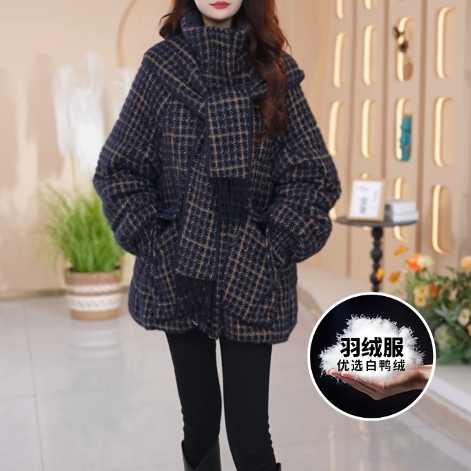 2025冬季新款时尚爆款洋气羽绒服外套百搭新款气质女奢华