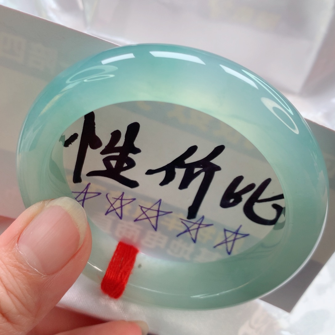未镶嵌手镯翡翠冰胶晴绿