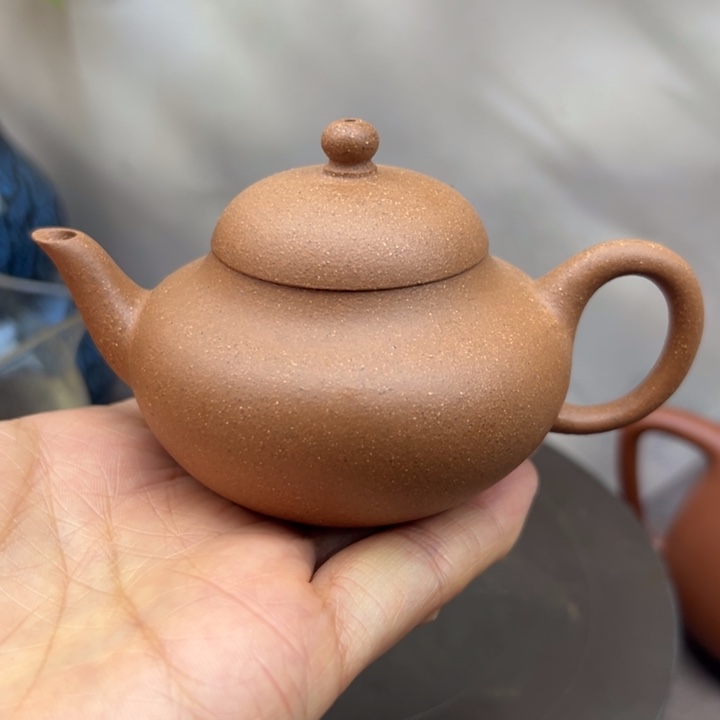 紫砂茶壶五彩梨子120c c