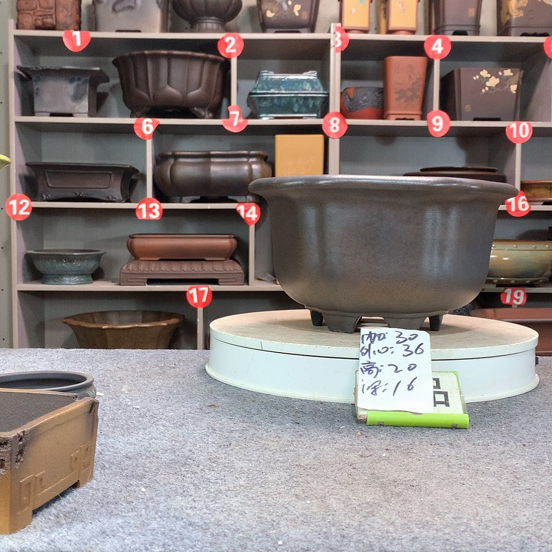 宜兴紫砂花盆高温窑变