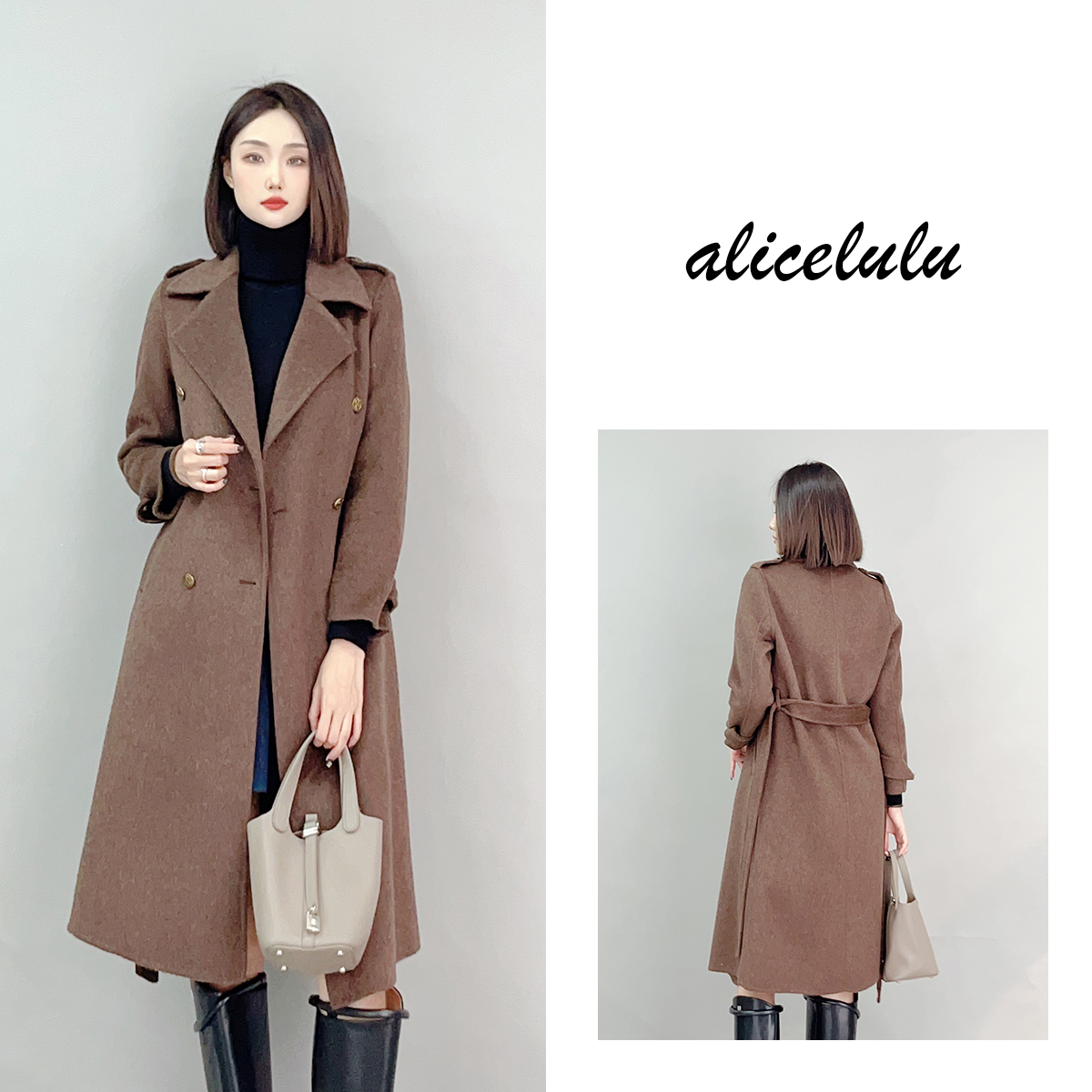 4 ALICE “澳洲传奇”毛呢大衣 飒美有型 柔糯羊毛 S2140900Kr