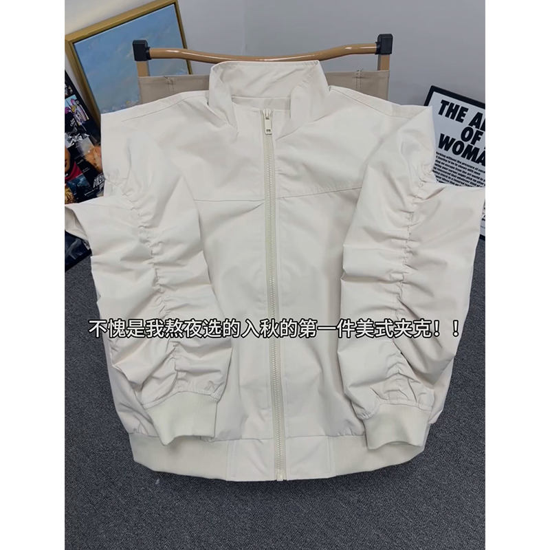 美式飞行员夹克外套男春秋高级感三防教练短款立领工装机车棒球服