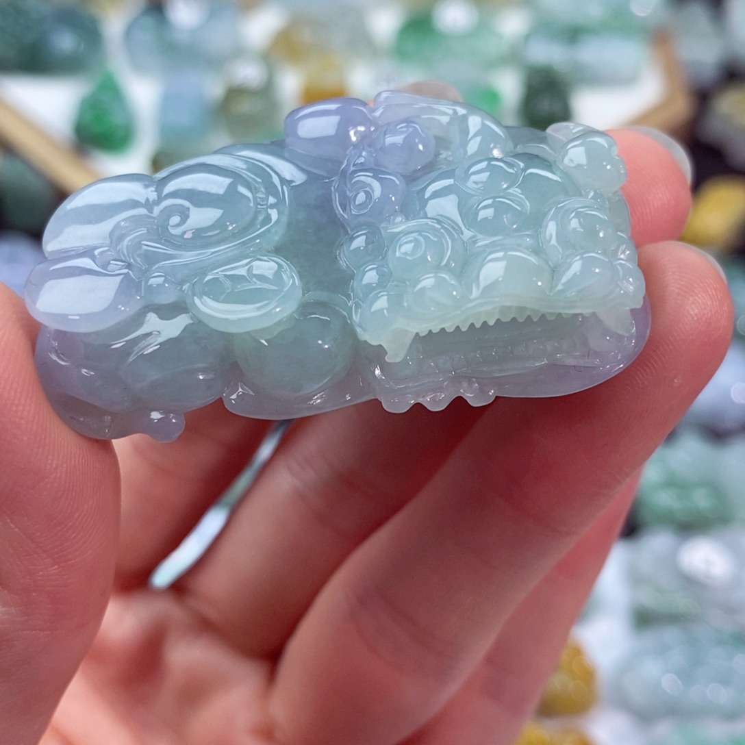 翡翠未镶嵌颈饰天然