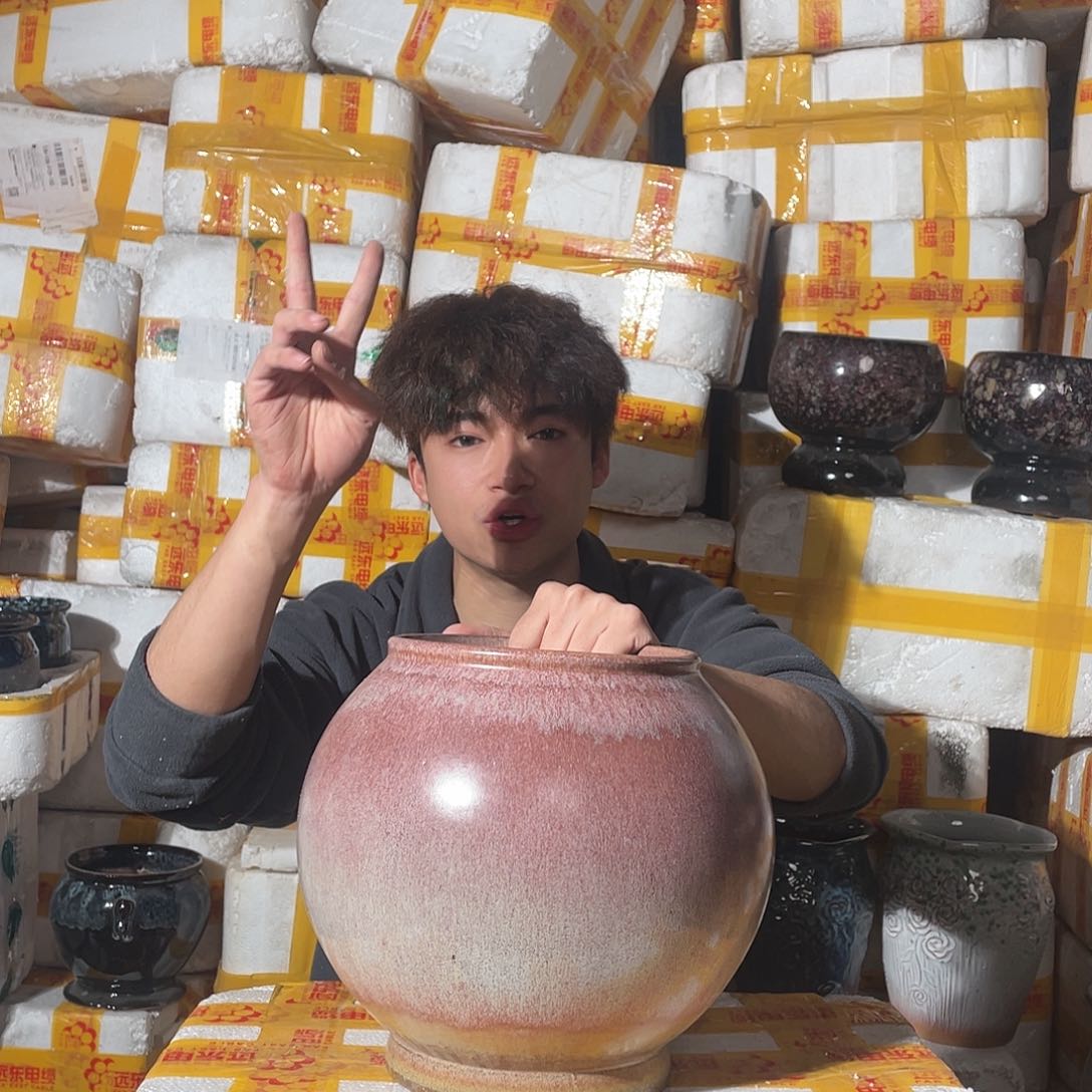 红陶宜兴紫砂花盆17/25