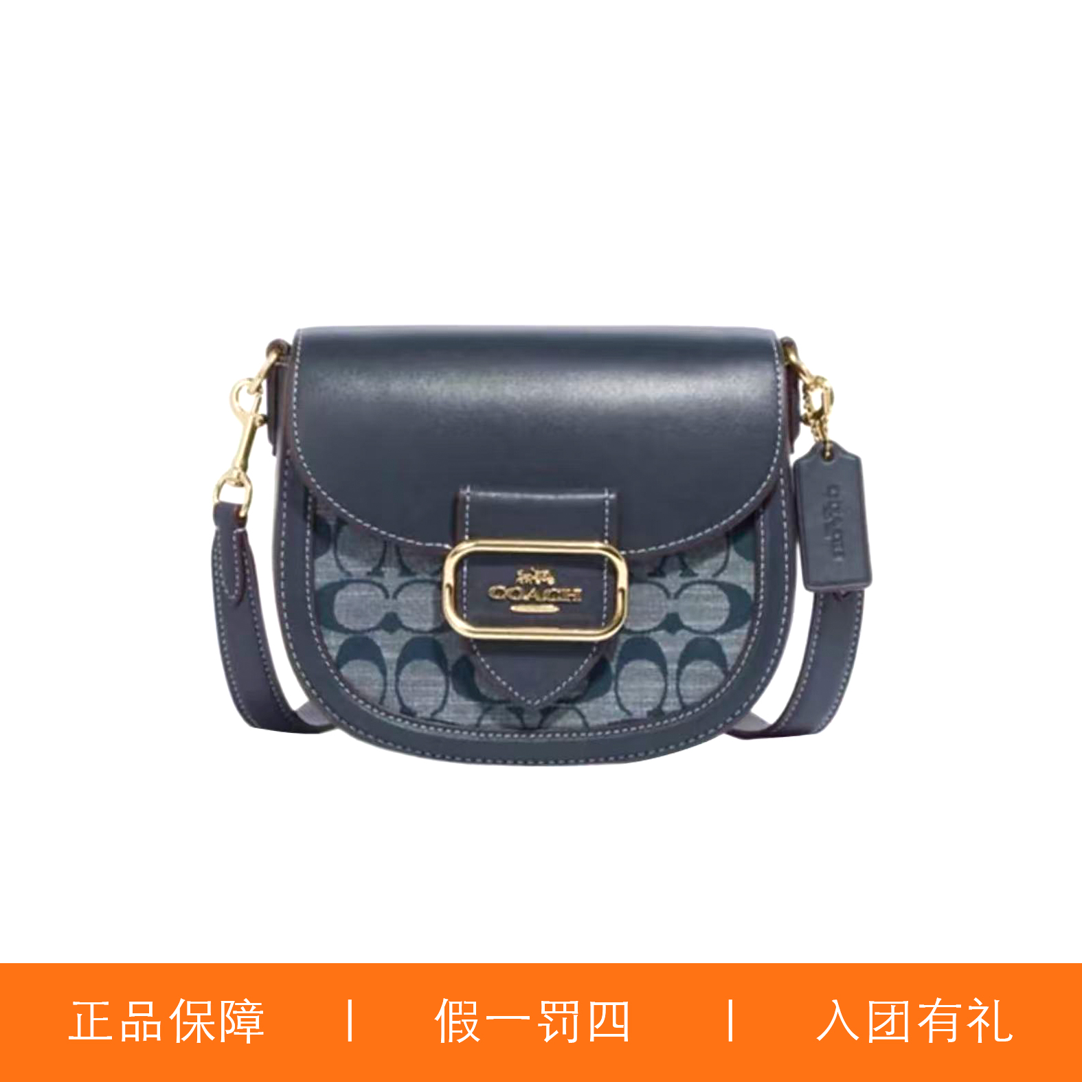 95新 COACH/蔻驰 蔻驰香布雷摩根马鞍包/H8794/19X17X7