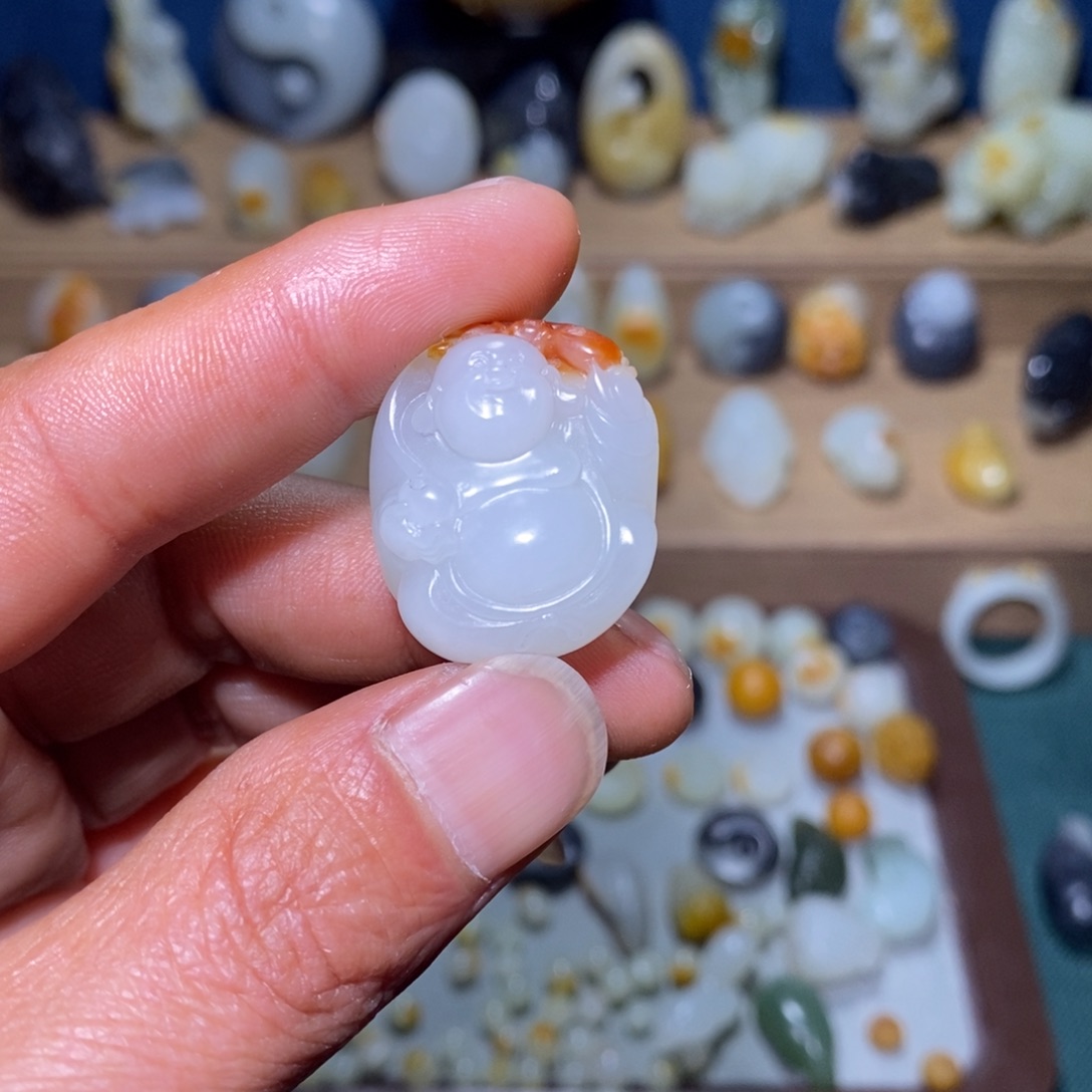 和田玉吊坠(不含链)未镶嵌@***车