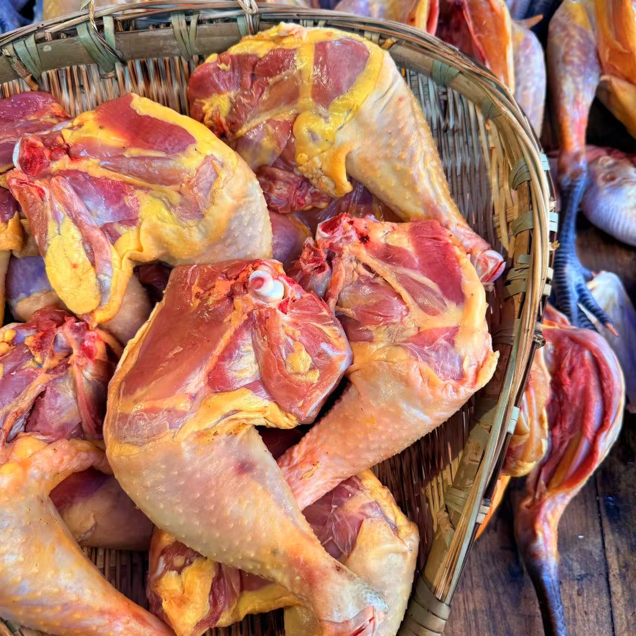 拍4斤送1斤 到手5斤两年老母鸡边腿/顺丰包邮自1 包冰率不含冰