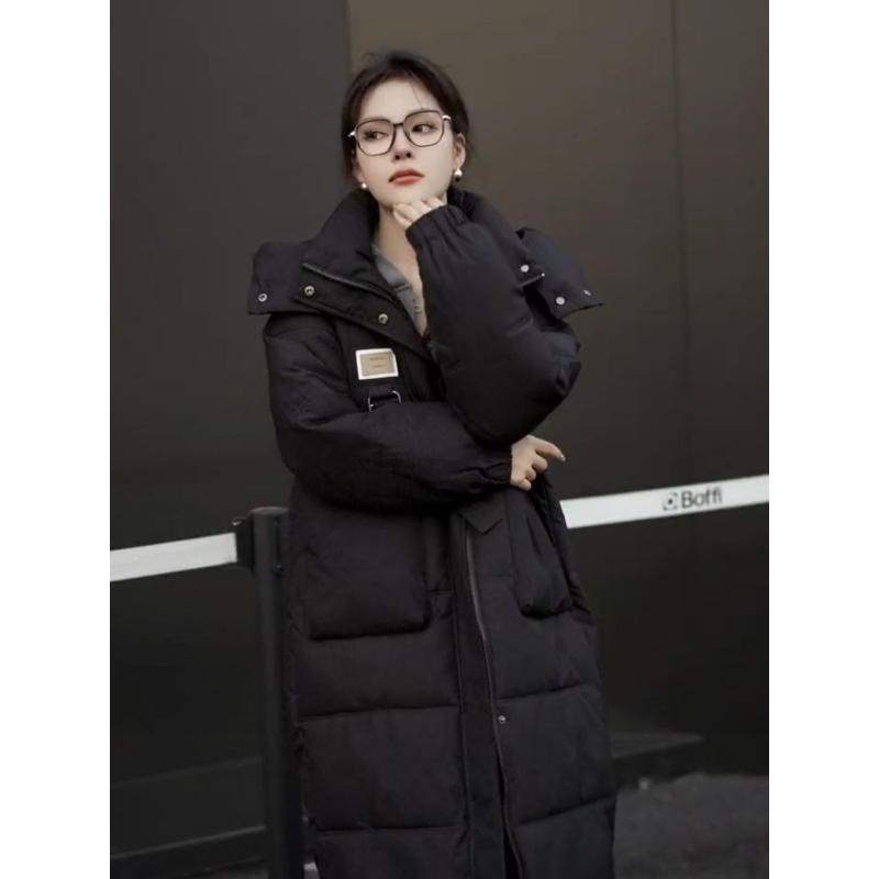 石墨烯超显瘦锁温保暖棉衣棉服女冬季外套中长款加厚棉袄2025新款
