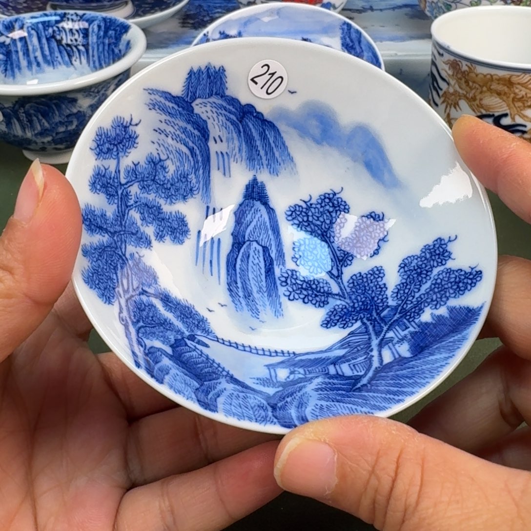 陶景德镇纯手绘茶具圆圆210