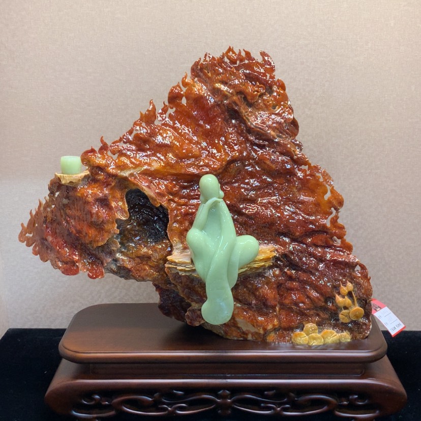 【闪购商品】蛇纹石玉摆件覆膜未镶嵌