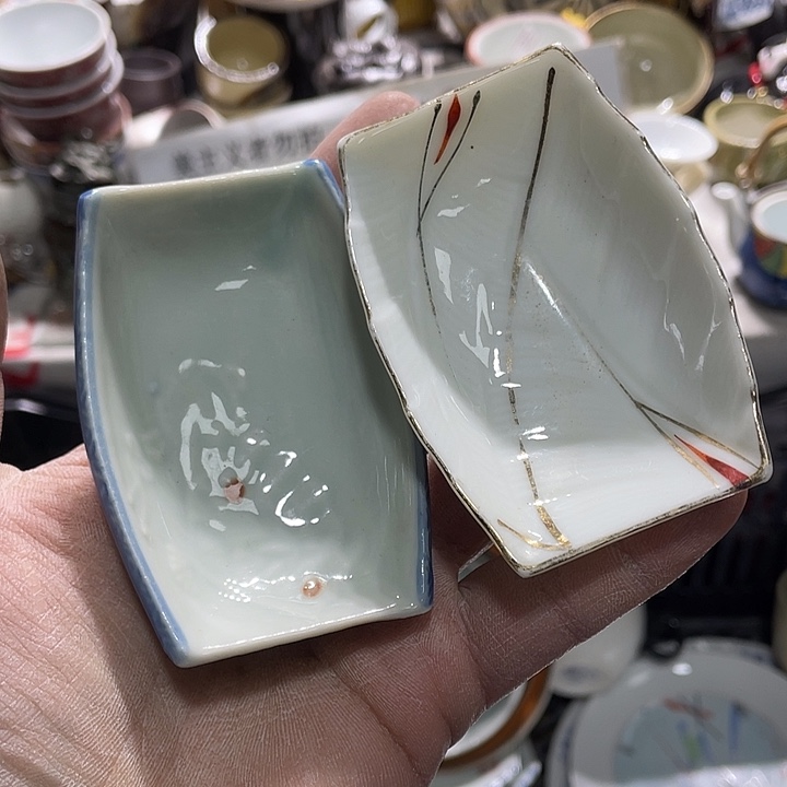 瓷片在一起的时候就是