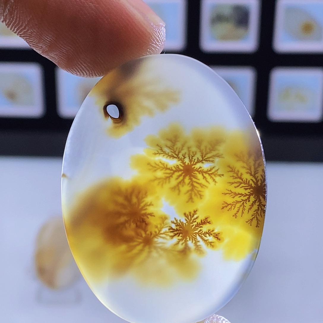 温****玛瑙/玉髓未镶嵌吊坠(不含链)