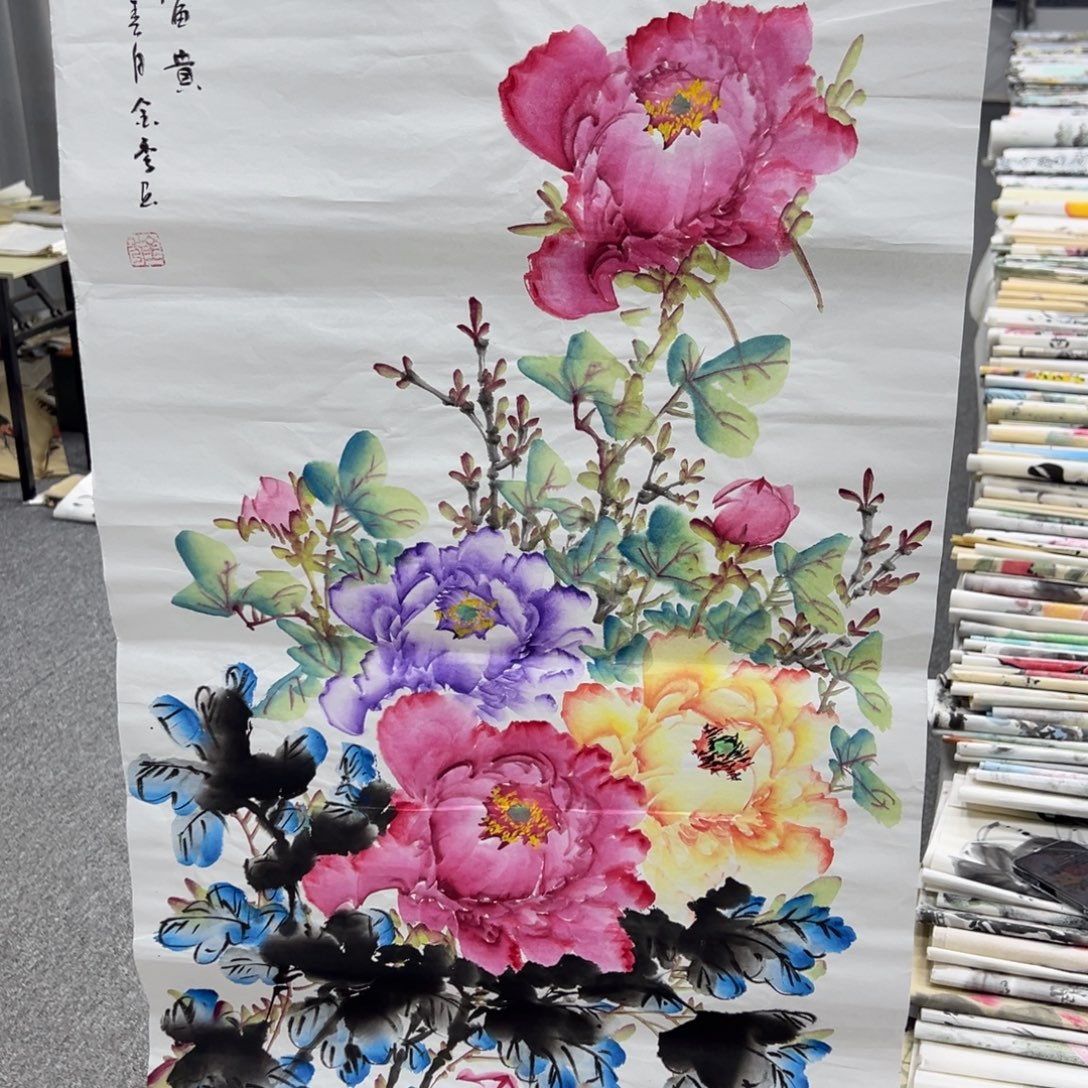 国画纯手绘字画宣纸