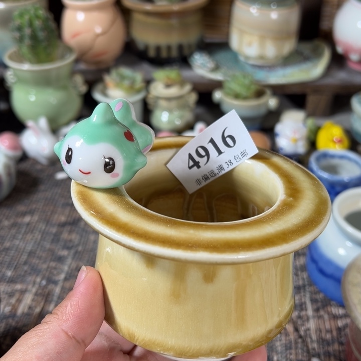 口6 手工花盆满30包邮