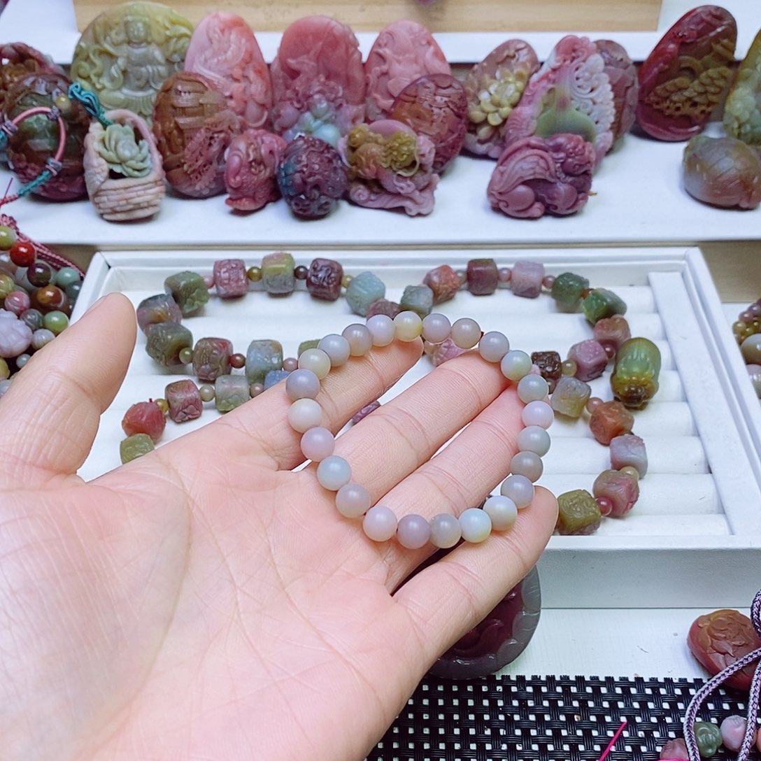 玛瑙/玉髓盐源玛瑙手链未镶嵌