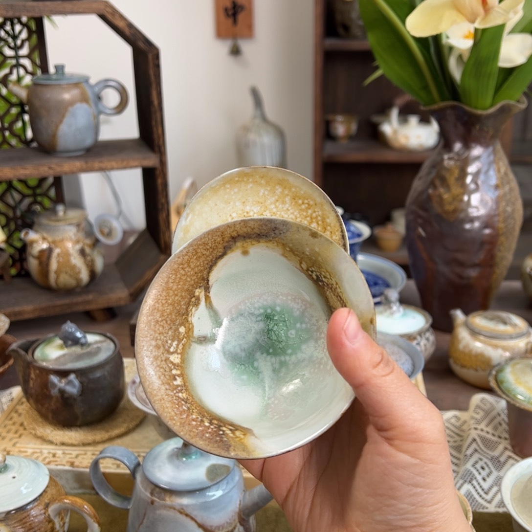 中白重落灰窑宝盖碗