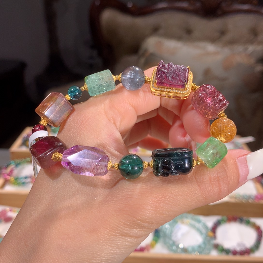 碧玺多样性发货一件未镶嵌海****具