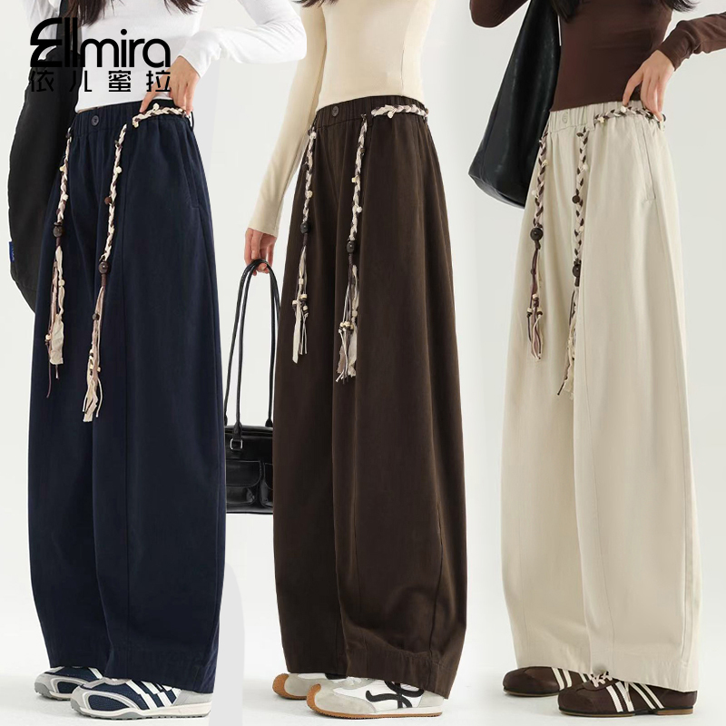 【现货】【映君】9549~9550女童运动裤秋季儿童长裤宽松洋气阔腿大童