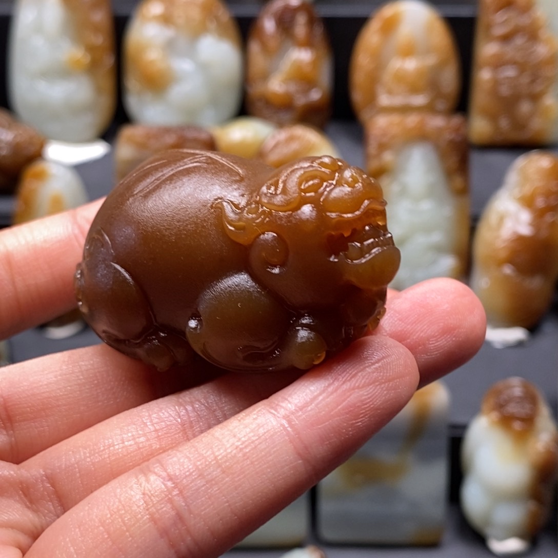 和田玉吊坠(不含链)未镶嵌