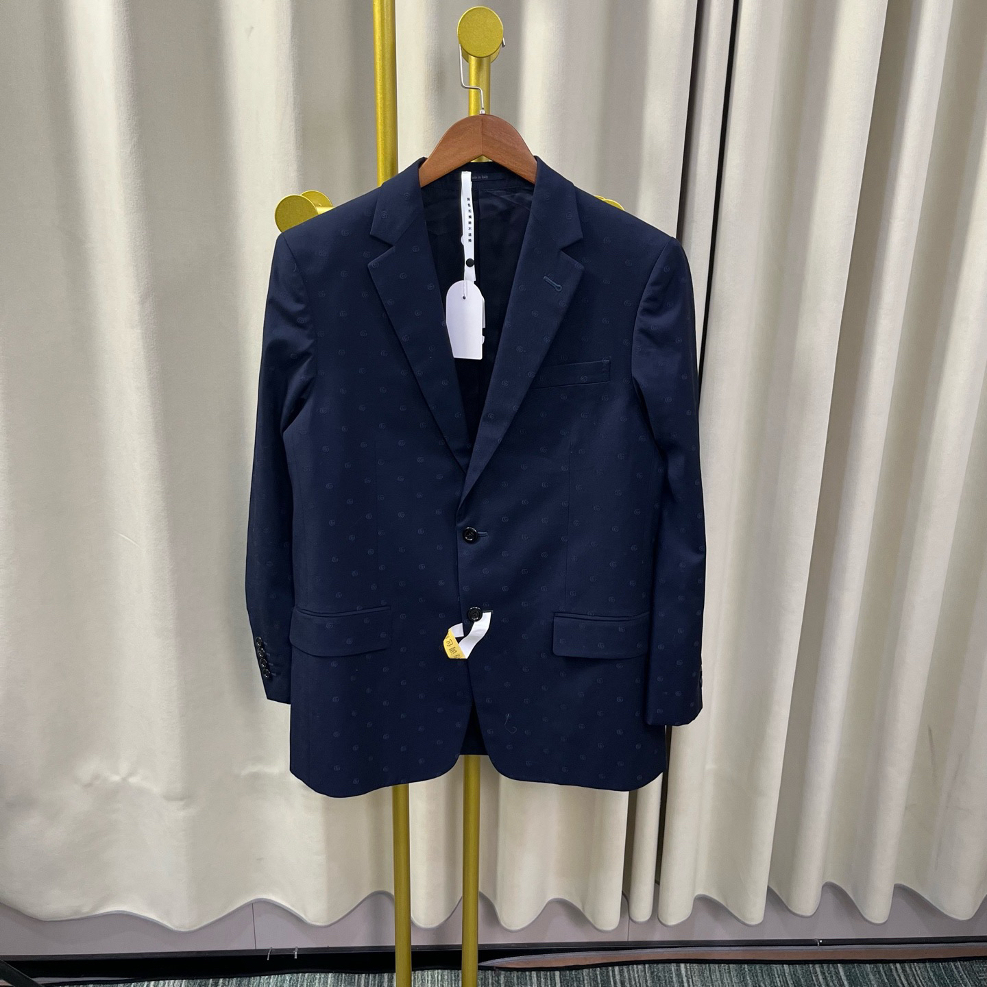 99新 GUCCI/古驰 玄色 暗纹满印西装外套 48码 99新