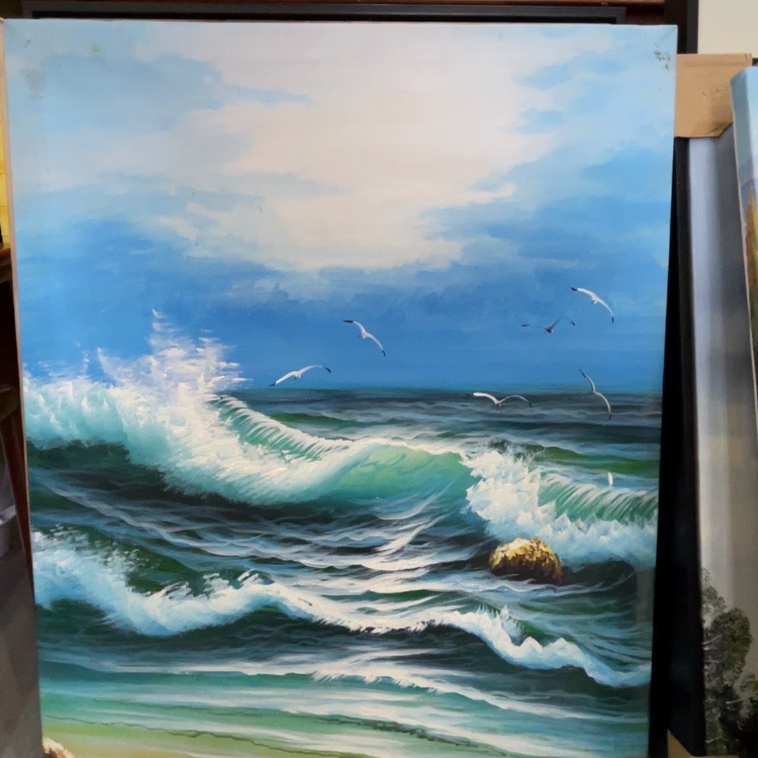 油画油画作品欣赏50.60带内框