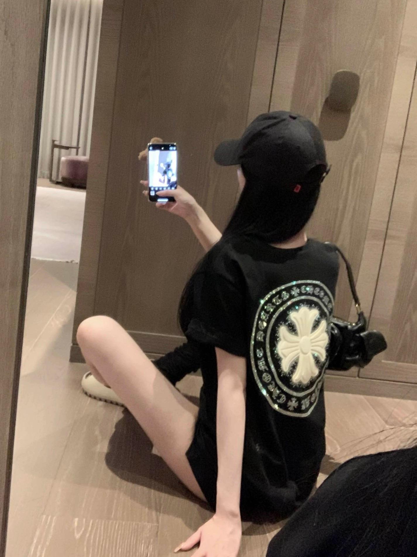 Y4重工烫砖男女同款潮牌T恤女宽松手工1662GG