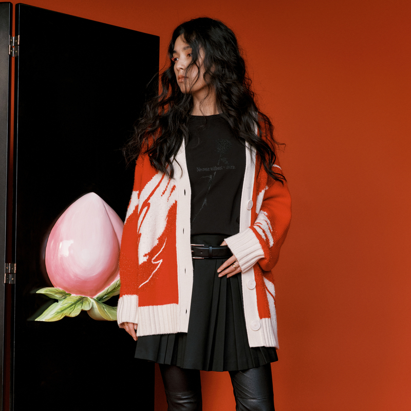 【诗语专属】【新春寓意·展翅高飞】MOCO春手工毛衣外套MBD1CAR010