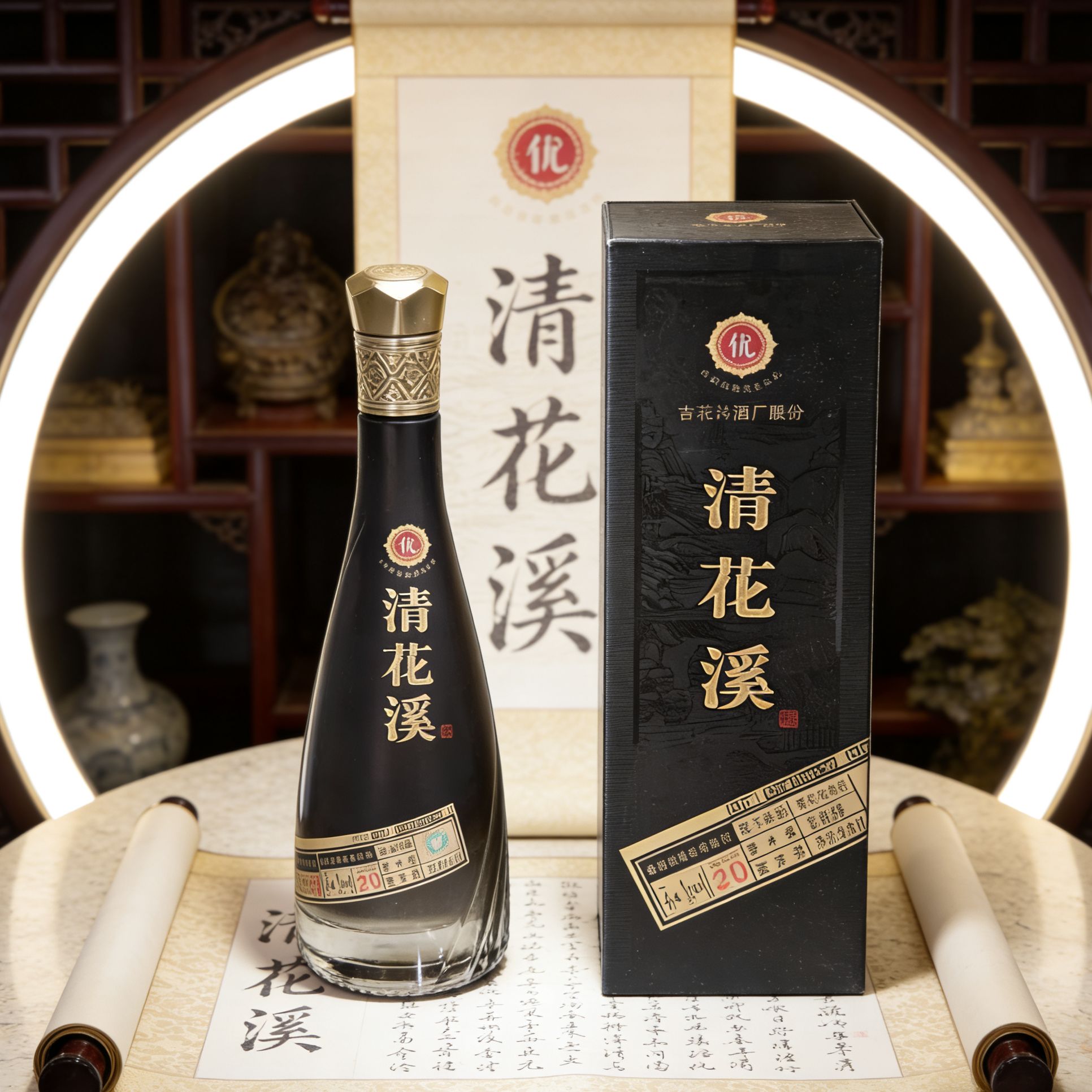 清花溪53度浓香型纯粮酒礼盒装可用于宴请送礼53%Vol500