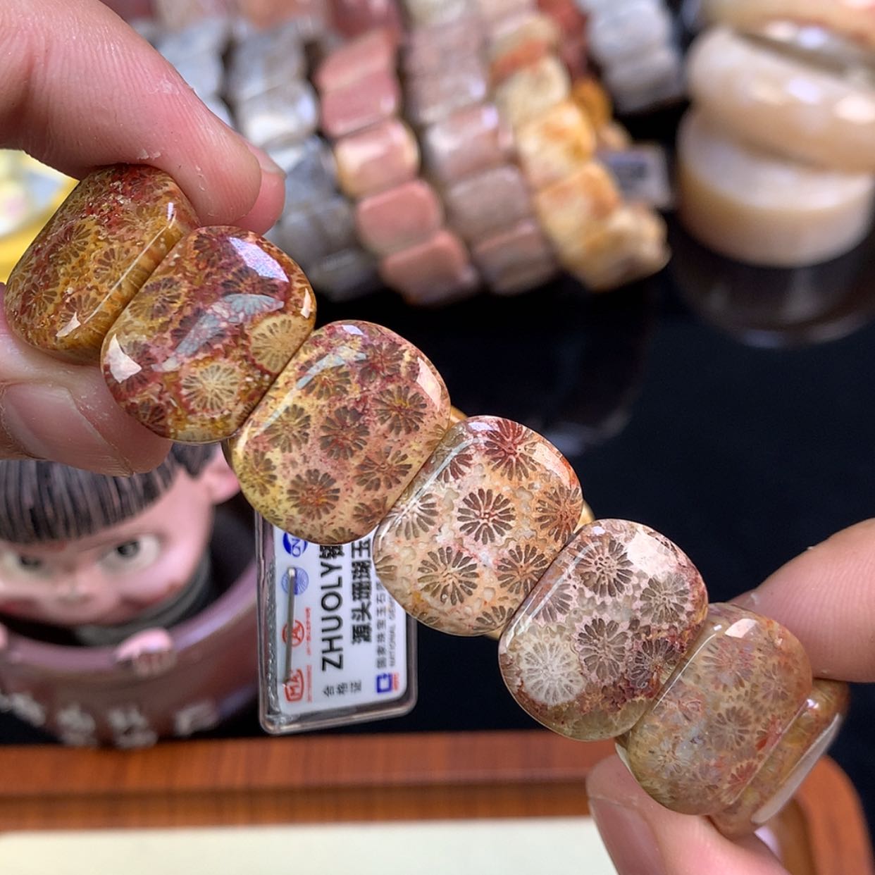 【闪购商品】颈饰未镶嵌硅化珊瑚（珊瑚玉）27号彩雏菊