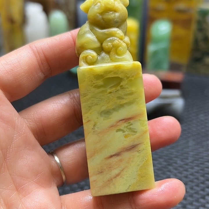 何***忧青田石印章石印章石