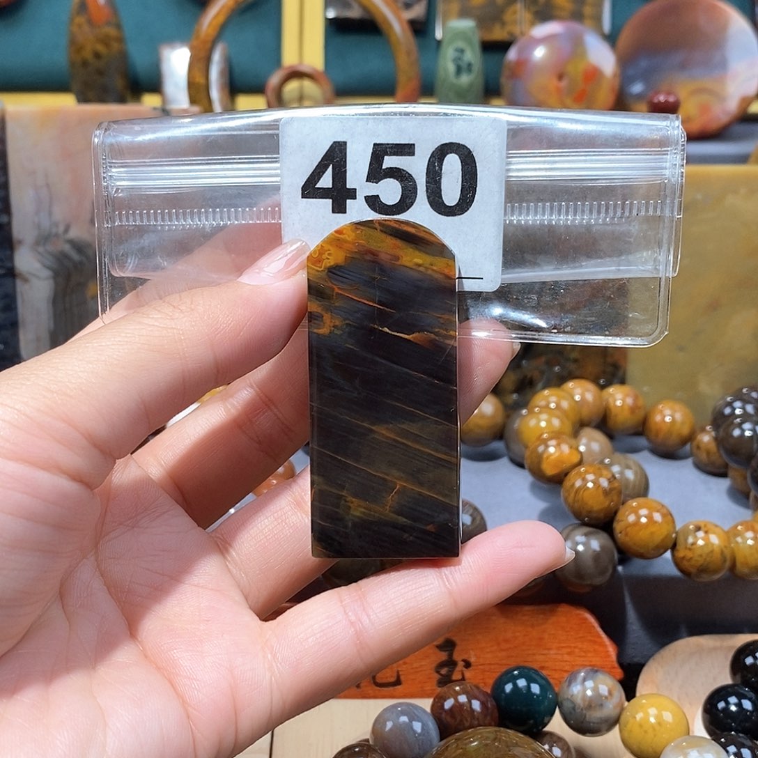 硅化玉天然北票硅化玉方章未镶嵌天然北票硅化玉方章