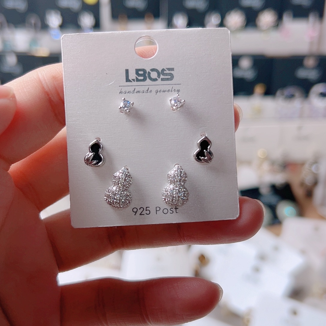 锆石纯铜合金耳环的