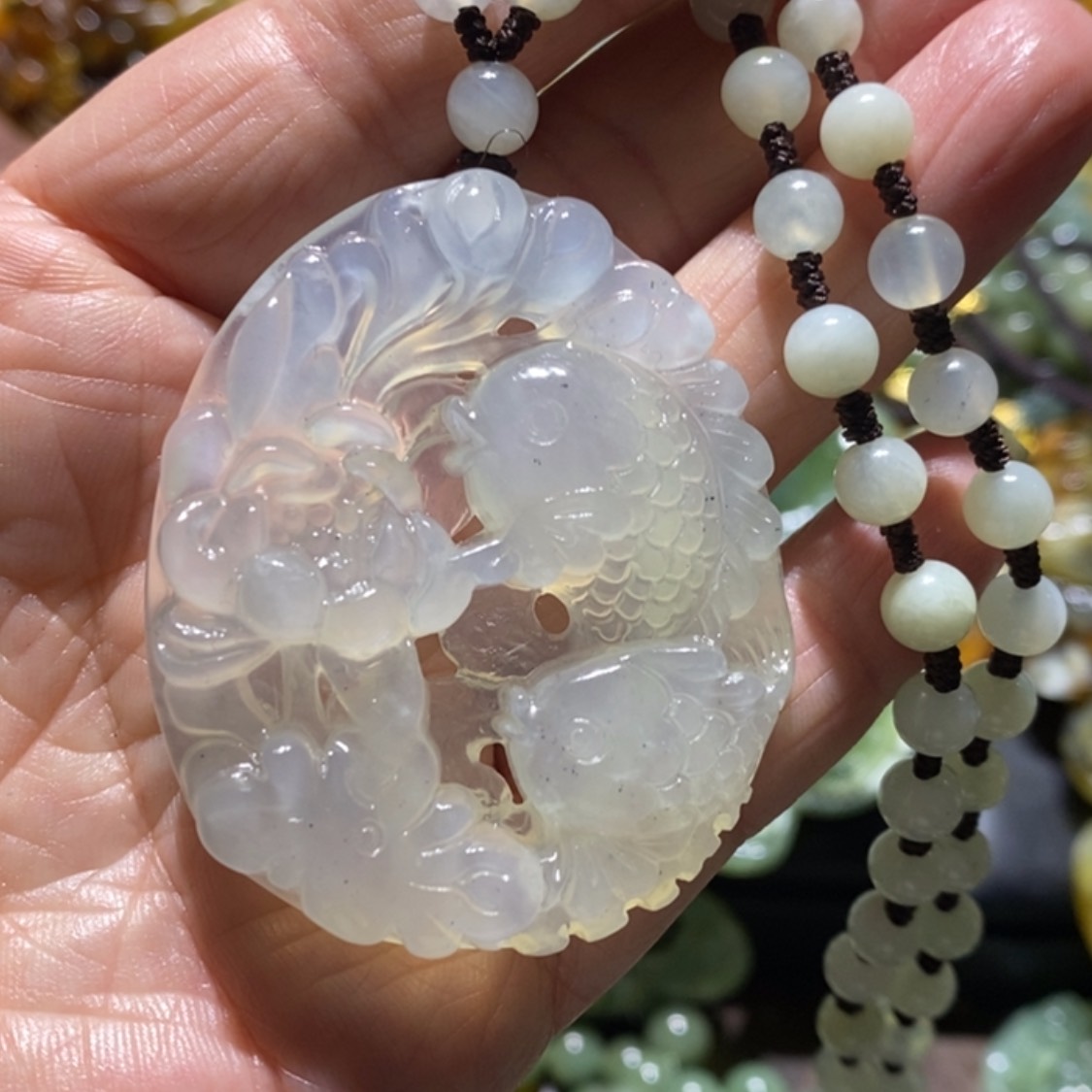 【闪购商品】岫玉毛衣链未镶嵌