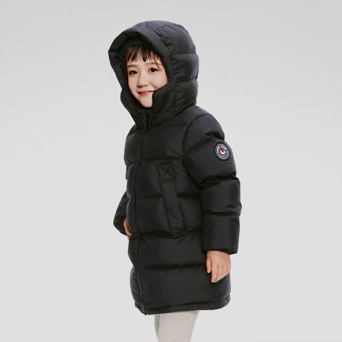 折扣儿童加厚中长款羽绒宝宝中小童加厚秋冬装新款男女童保暖外套