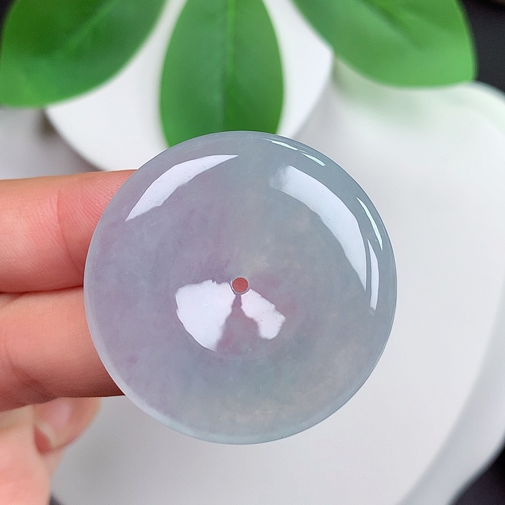 颈饰未镶嵌翡翠平安扣 35.4x5.6mm